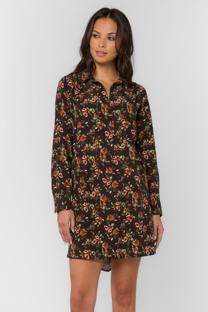 Tessa Watercolor Blossom Dress - Dresses - Velvet Heart Clothing