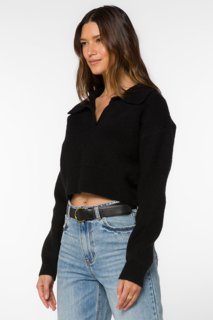 Thomas Black Sweater - Sweaters - Velvet Heart Clothing