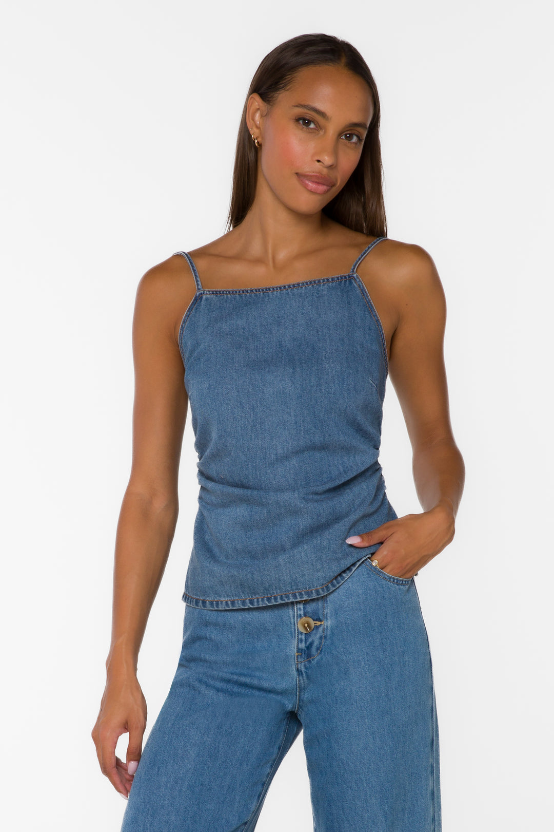 Tiana Blue Cami - Tops - Velvet Heart Clothing
