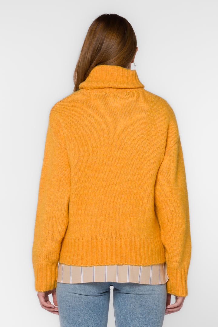 Tillie Marled Orange Sweater - Sweaters - Velvet Heart Clothing