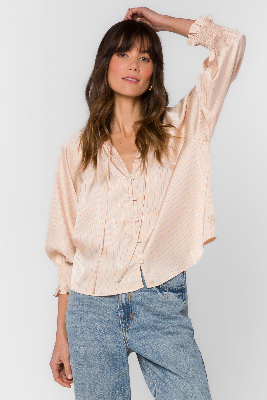 Tina Natural Top - Tops - Velvet Heart Clothing