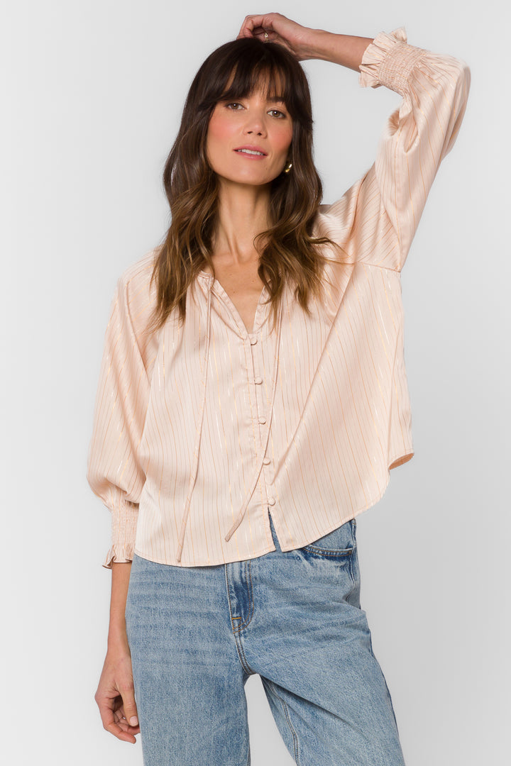 Tina Natural Top - Tops - Velvet Heart Clothing