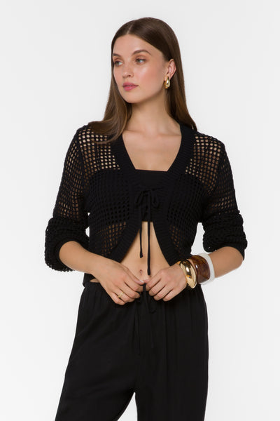 Tovey Black Cardigan – Velvet Heart Clothing