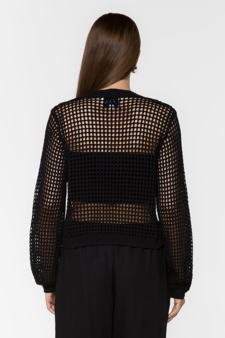 Tovey Black Cardigan - Sweaters - Velvet Heart Clothing