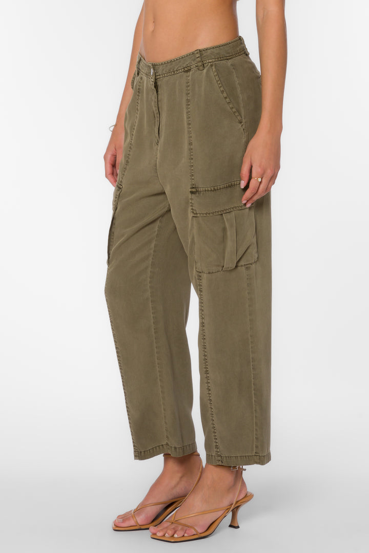 Trina Faded Olive Pants - Pants - Velvet Heart Clothing