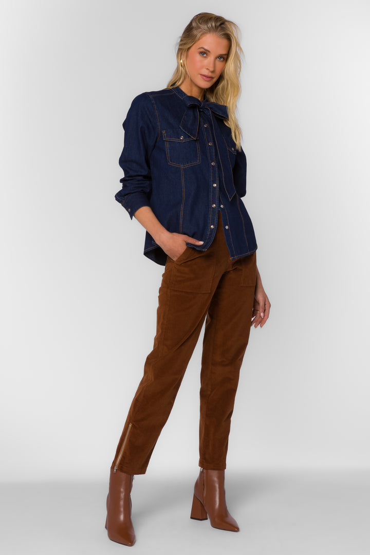 Trixie Raw Blue Shirt - Tops - Velvet Heart Clothing