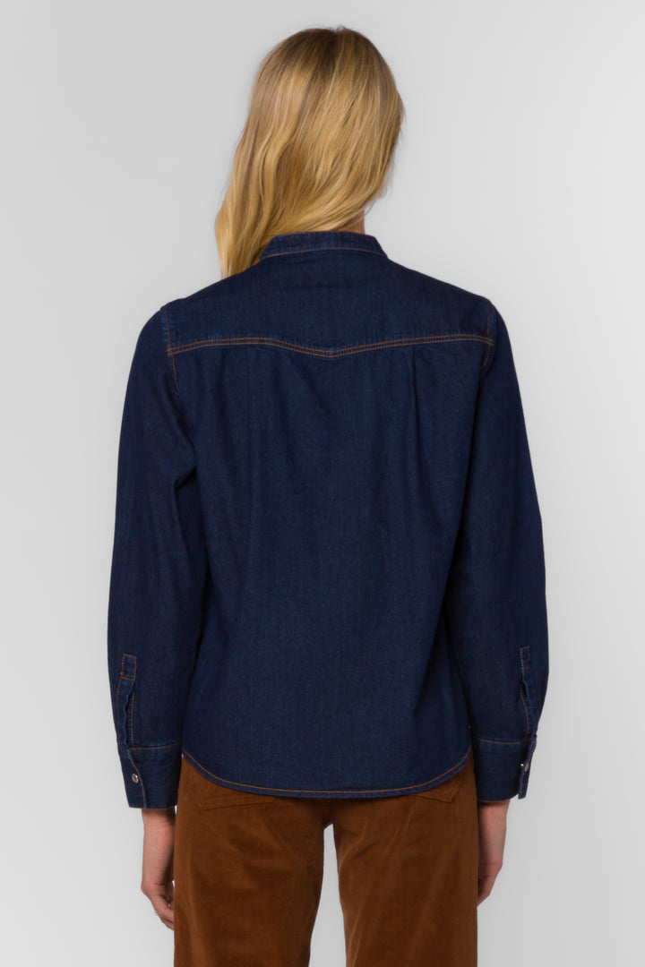 Trixie Raw Blue Shirt - Tops - Velvet Heart Clothing