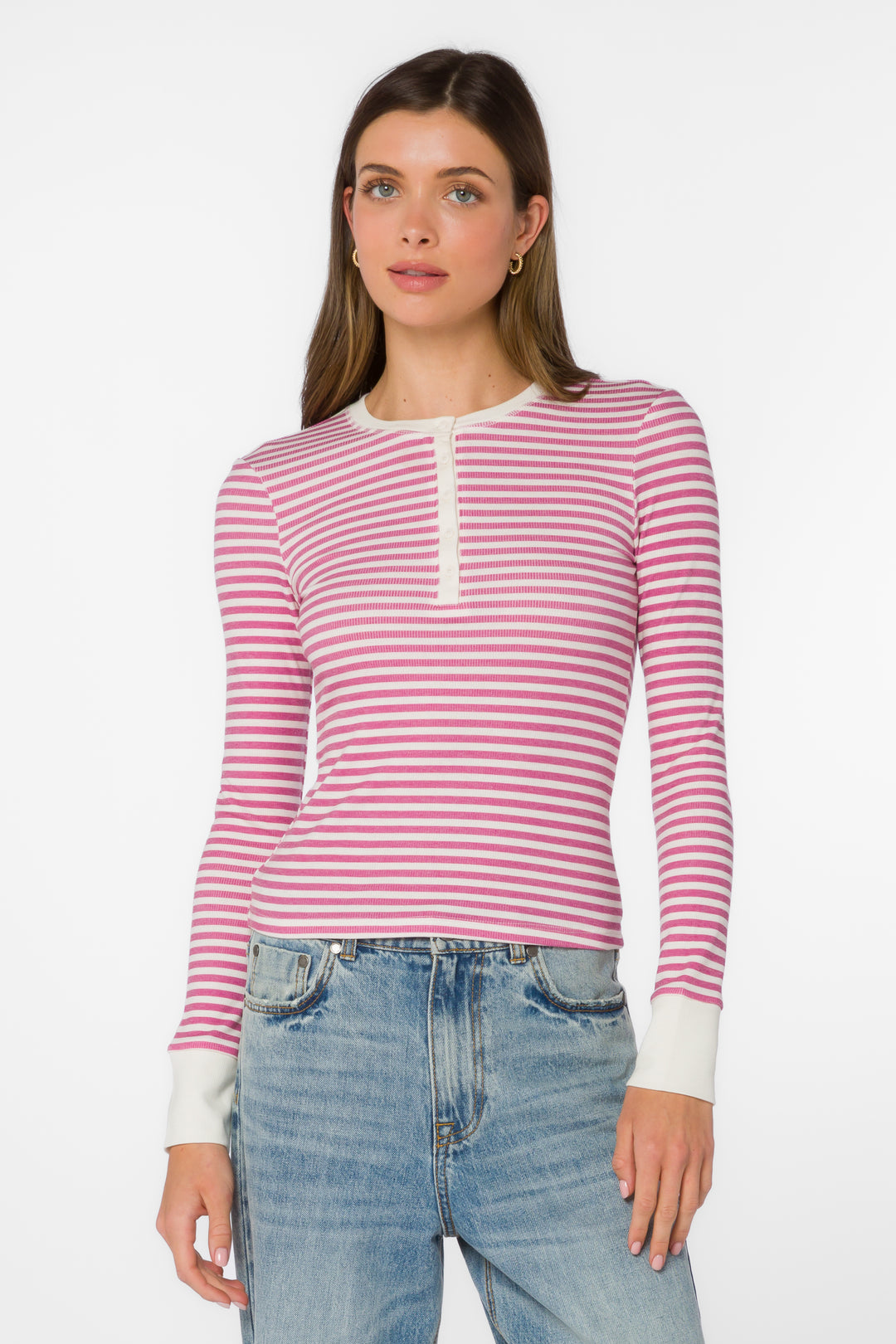 Tulsi Berry Stripe Tee