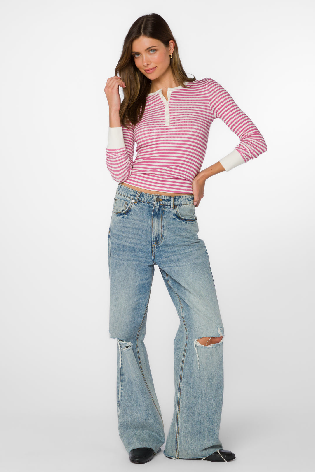 Tulsi Berry Stripe Tee