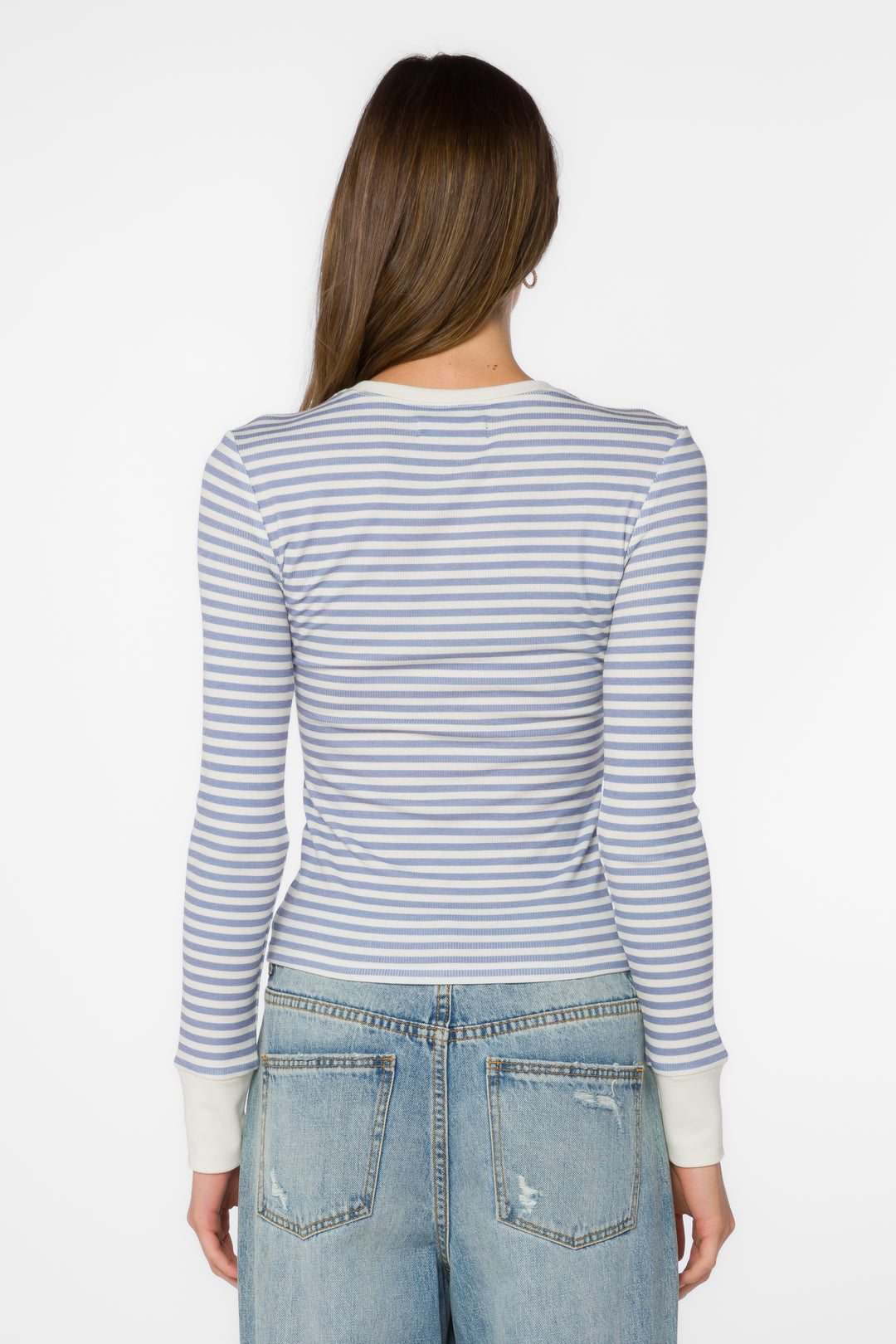 Tulsi Blue Stripe Tee