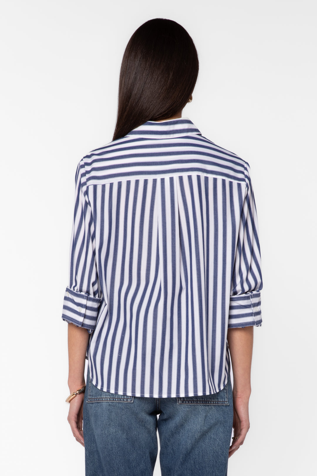 Valencia Indigo Stripe Cotton Shirt