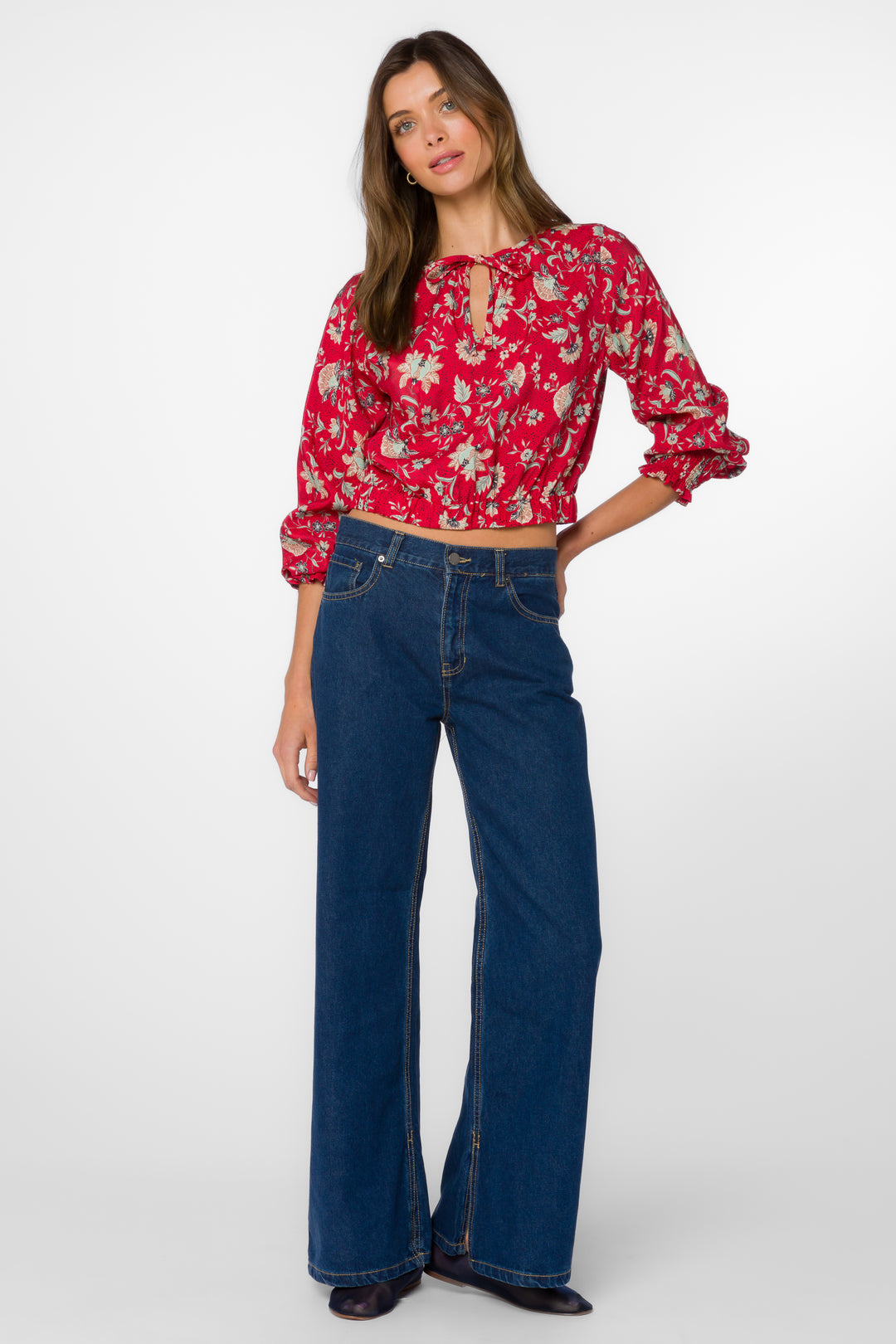 Vana Jacobean Floral Blouse