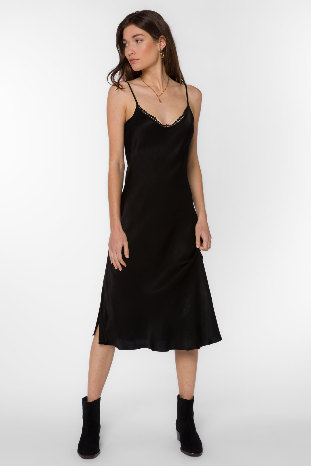 Vanessa Black Dress - Dresses - Velvet Heart Clothing