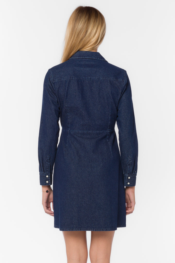 Vera Deep Indigo Dress - Dresses - Velvet Heart Clothing