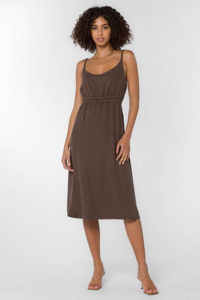Vestie Brown Dress - Dresses - Velvet Heart Clothing