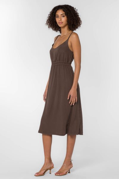 Vestie Brown Dress - Dresses - Velvet Heart Clothing