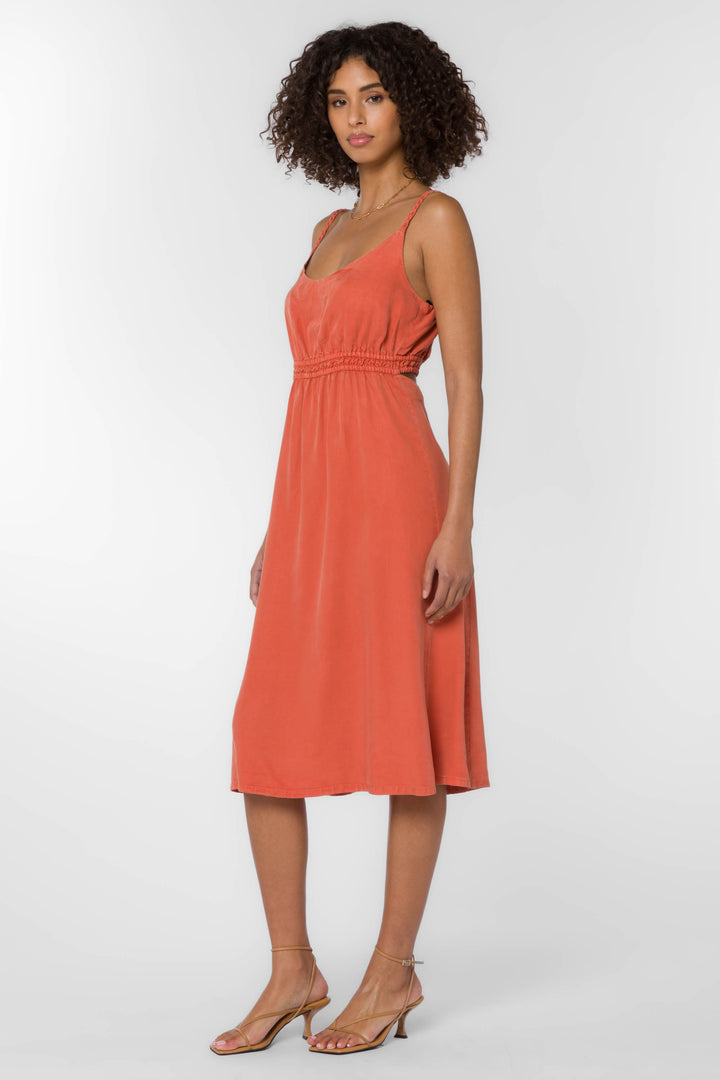 Vestie Orange Dress - Dresses - Velvet Heart Clothing