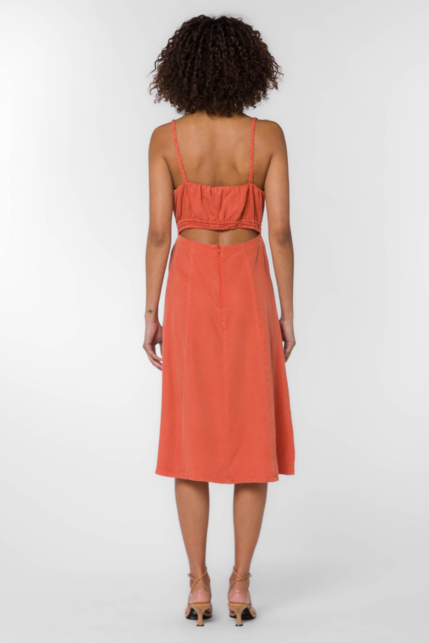 Vestie Orange Dress - Dresses - Velvet Heart Clothing