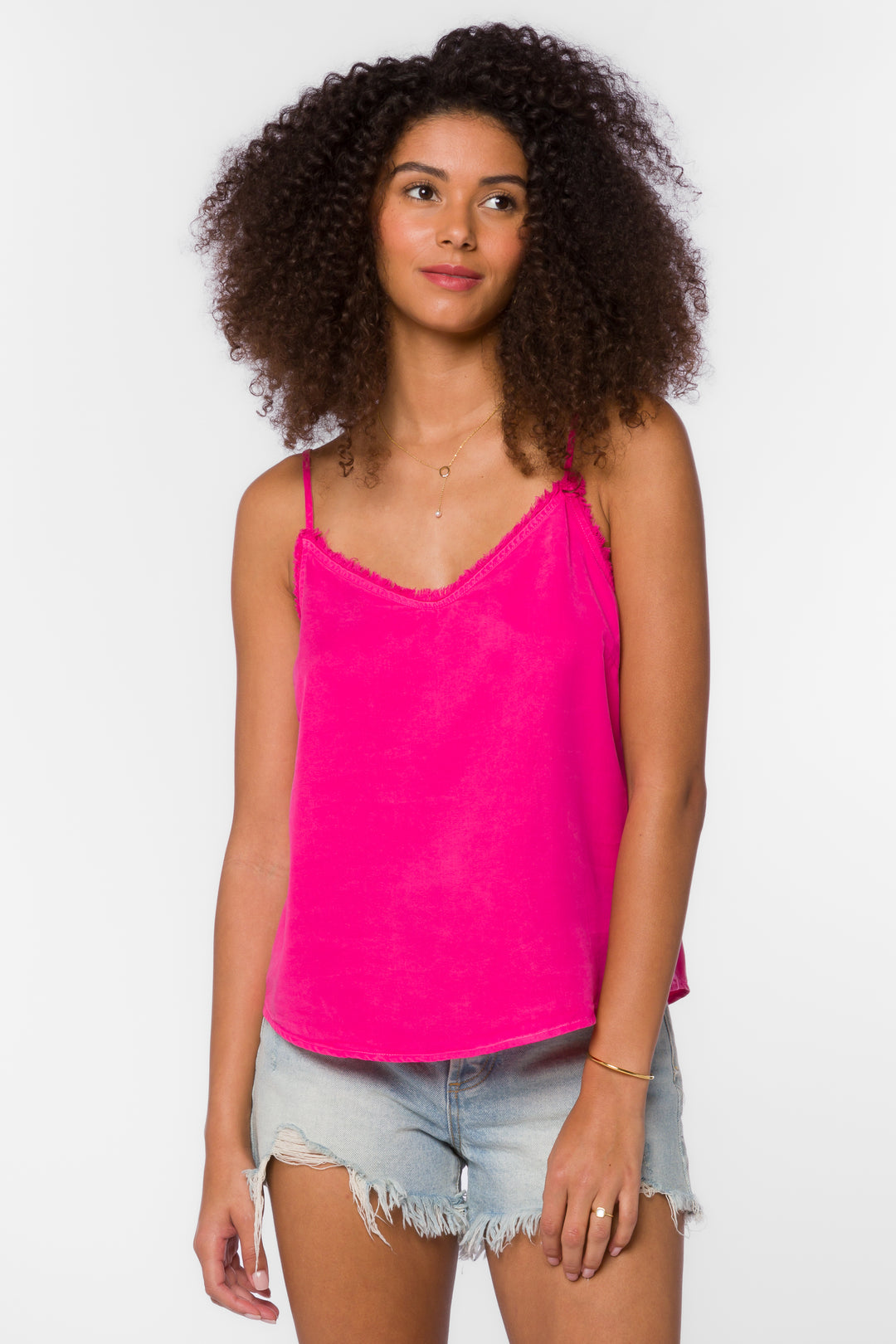 Victory Hot Pink Cami - Tops - Velvet Heart Clothing