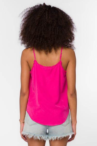 Victory Hot Pink Cami - Tops - Velvet Heart Clothing
