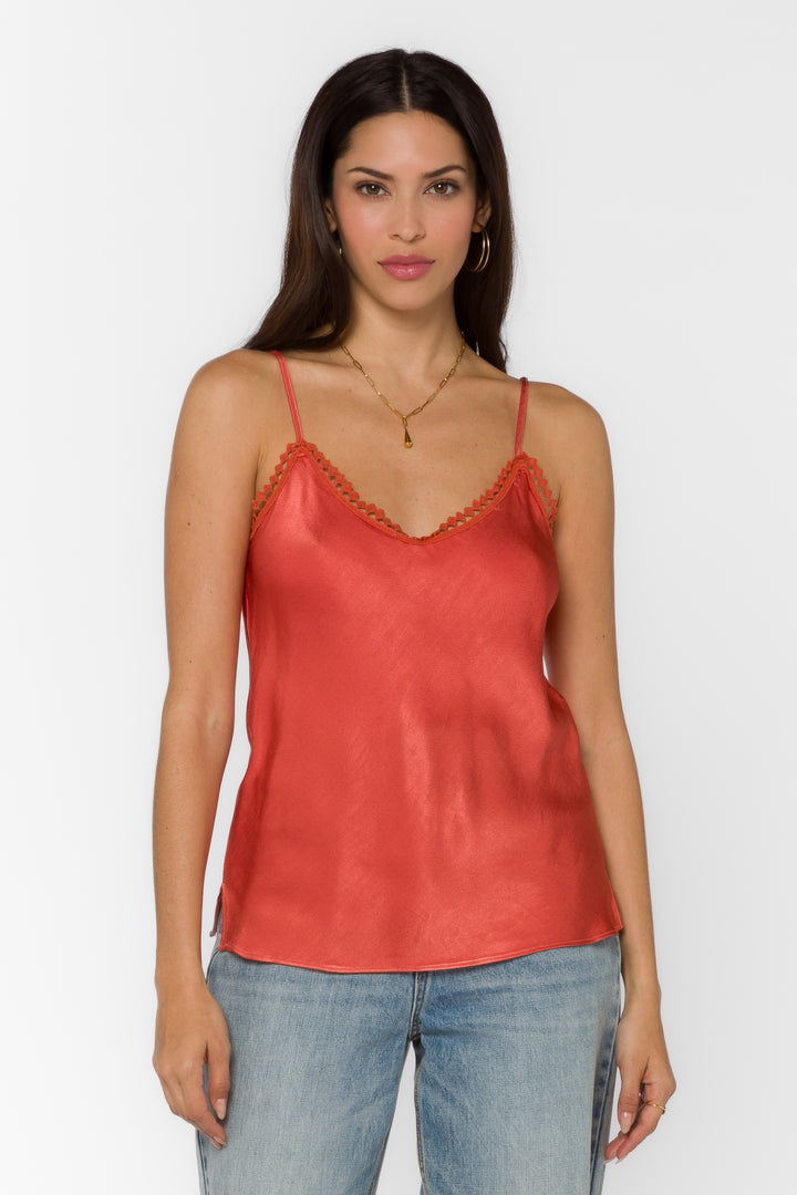 Vivian Burnt Sienna Cami - Tops - Velvet Heart Clothing