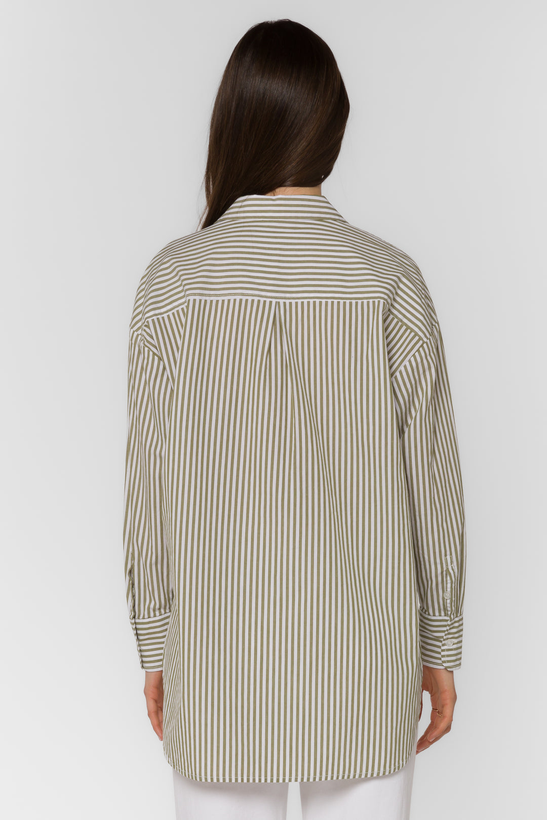 Waylor Kiwi Stripe Shirt - Tops - Velvet Heart Clothing