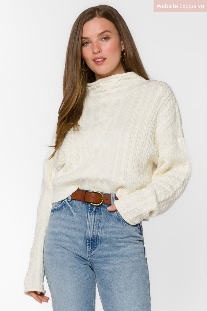 Jennevie White Sweater