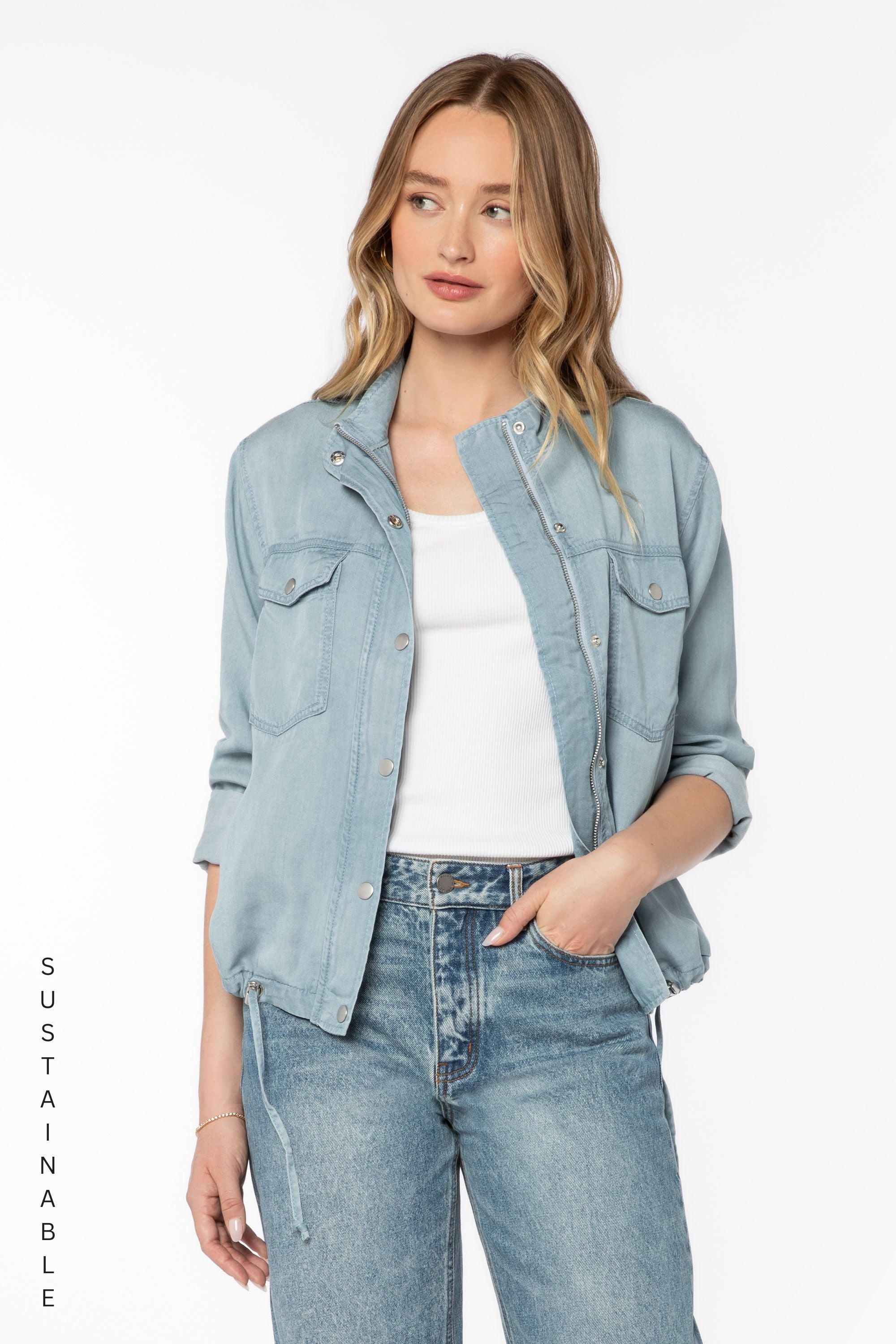 Dunkin Blue Jacket - Jackets & Outerwear - Velvet Heart Clothing