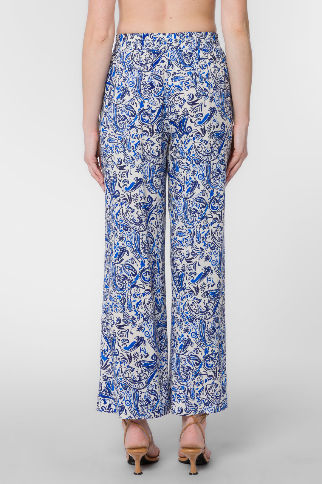 Wendy Blue Paisley Pants - Bottoms - Velvet Heart Clothing