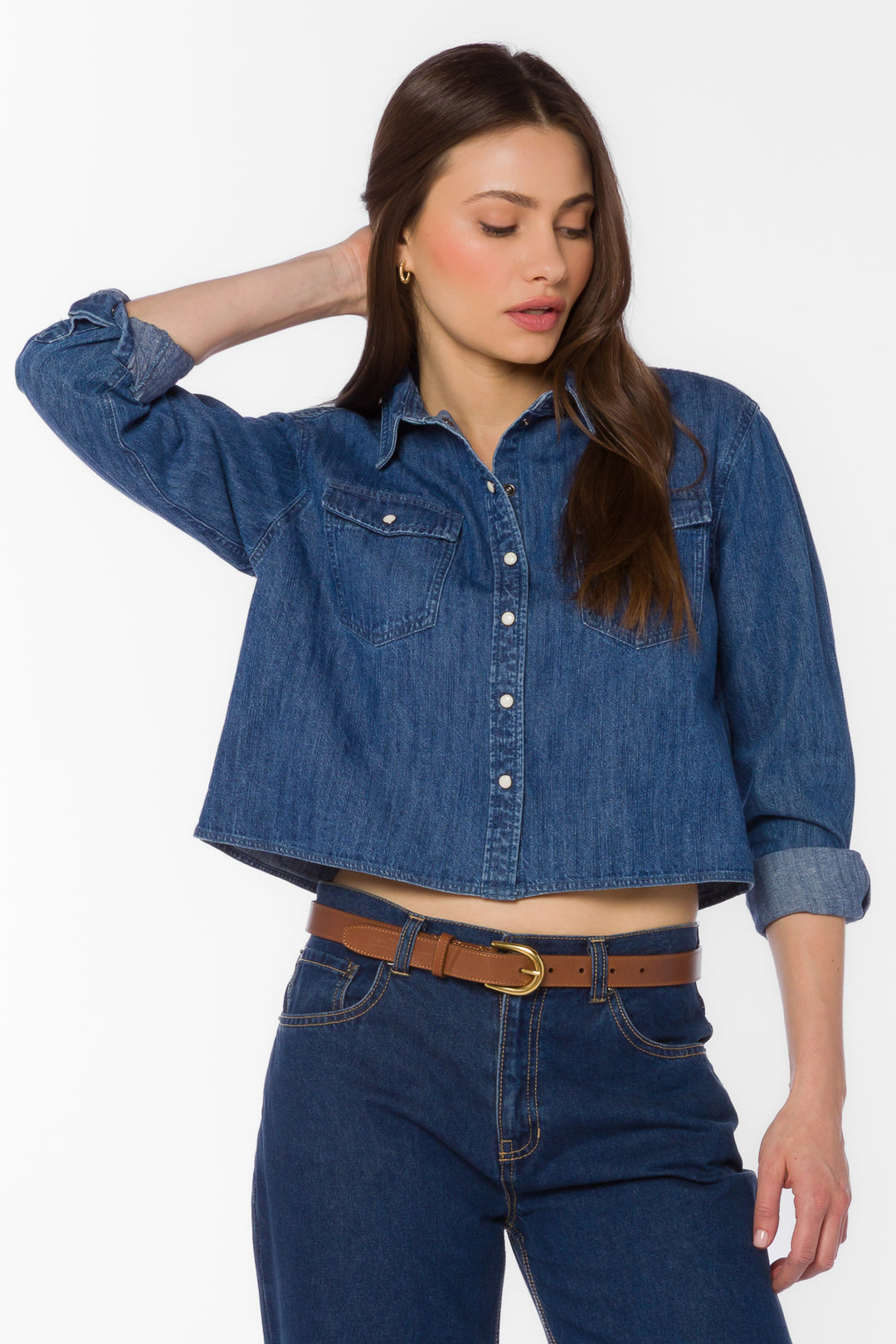 Wilson Calva Shirt - Tops - Velvet Heart Clothing