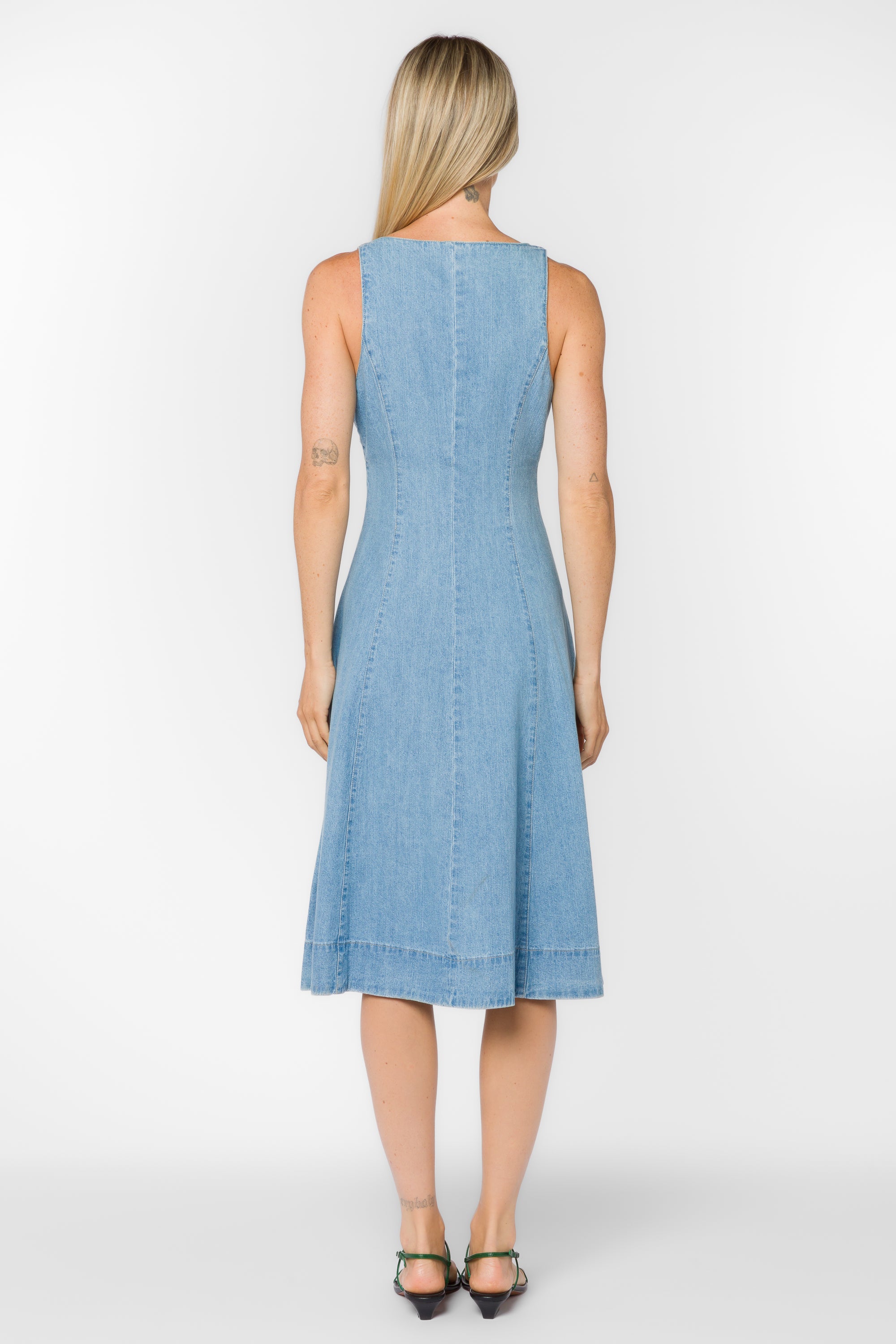 Xenia Classic Indigo Dress - Dresses - Velvet Heart Clothing