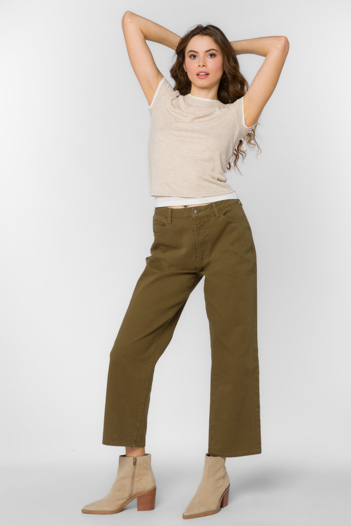 Zaira Sandstone Tee - Tops - Velvet Heart Clothing