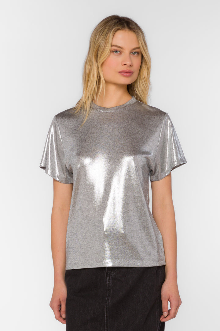Zelda Silver Tee - Tops - Velvet Heart Clothing