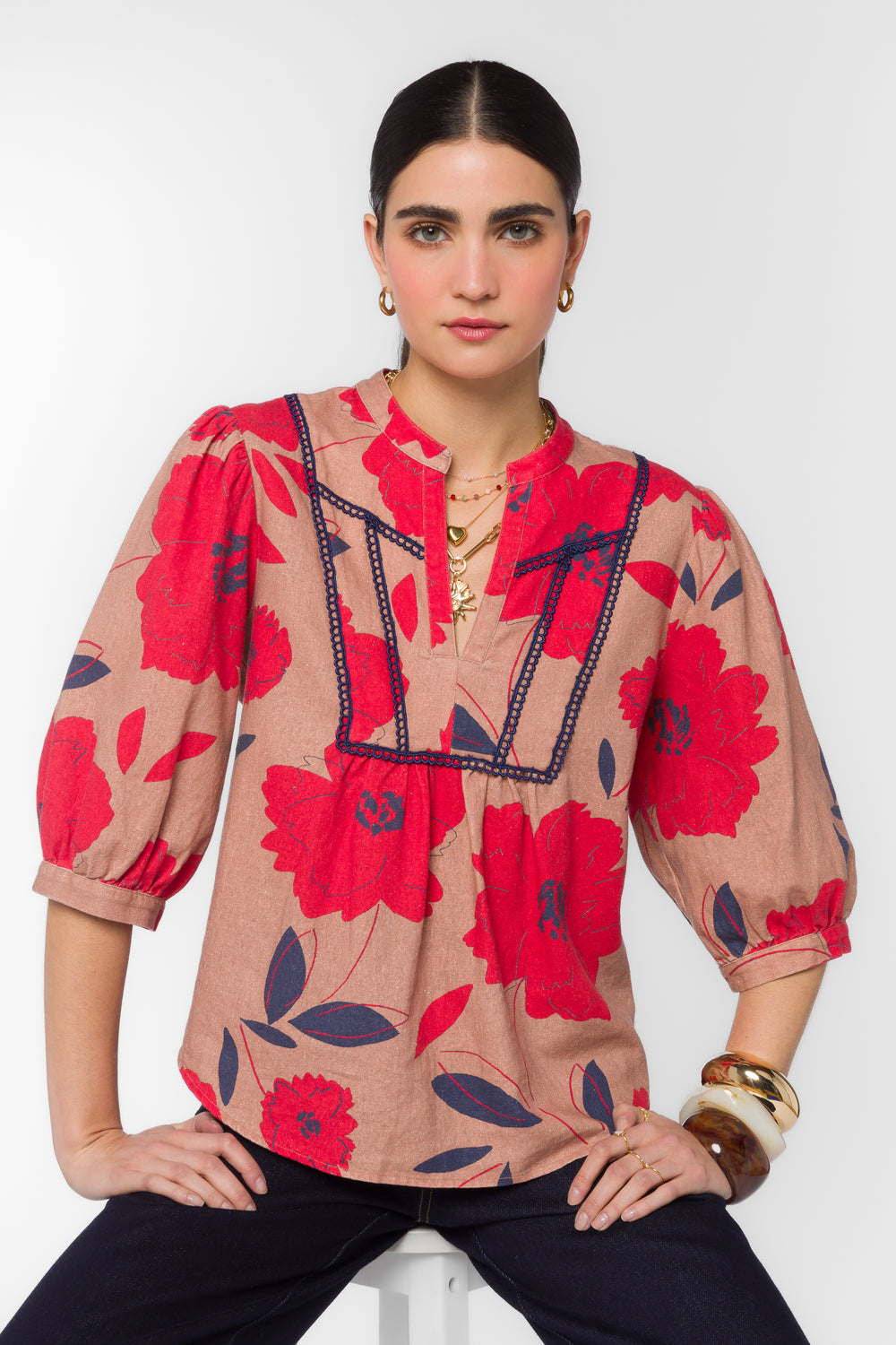 Zyler Floral Top - Tops - Velvet Heart Clothing