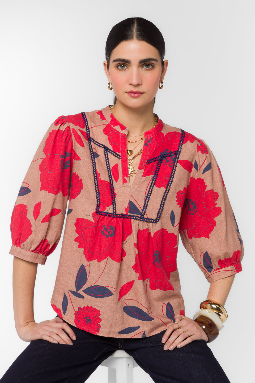 Zyler Floral Top - Tops - Velvet Heart Clothing
