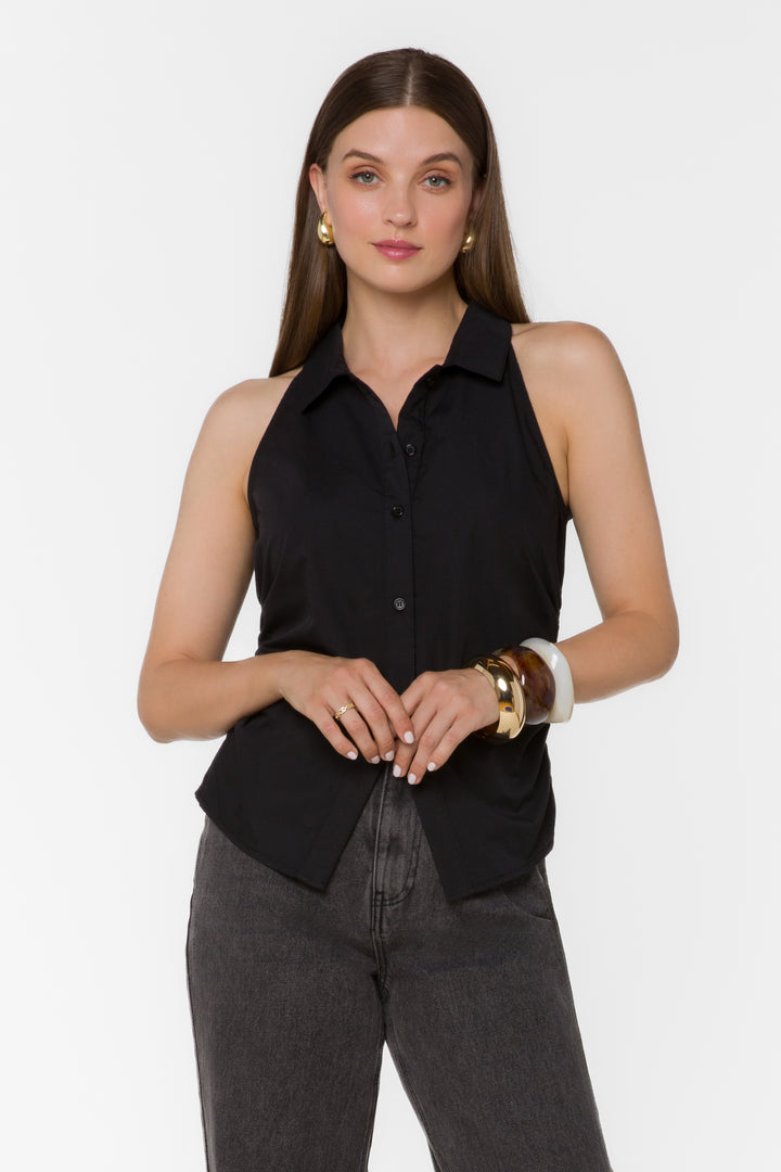 Zyra Black Shirt - Tops - Velvet Heart Clothing