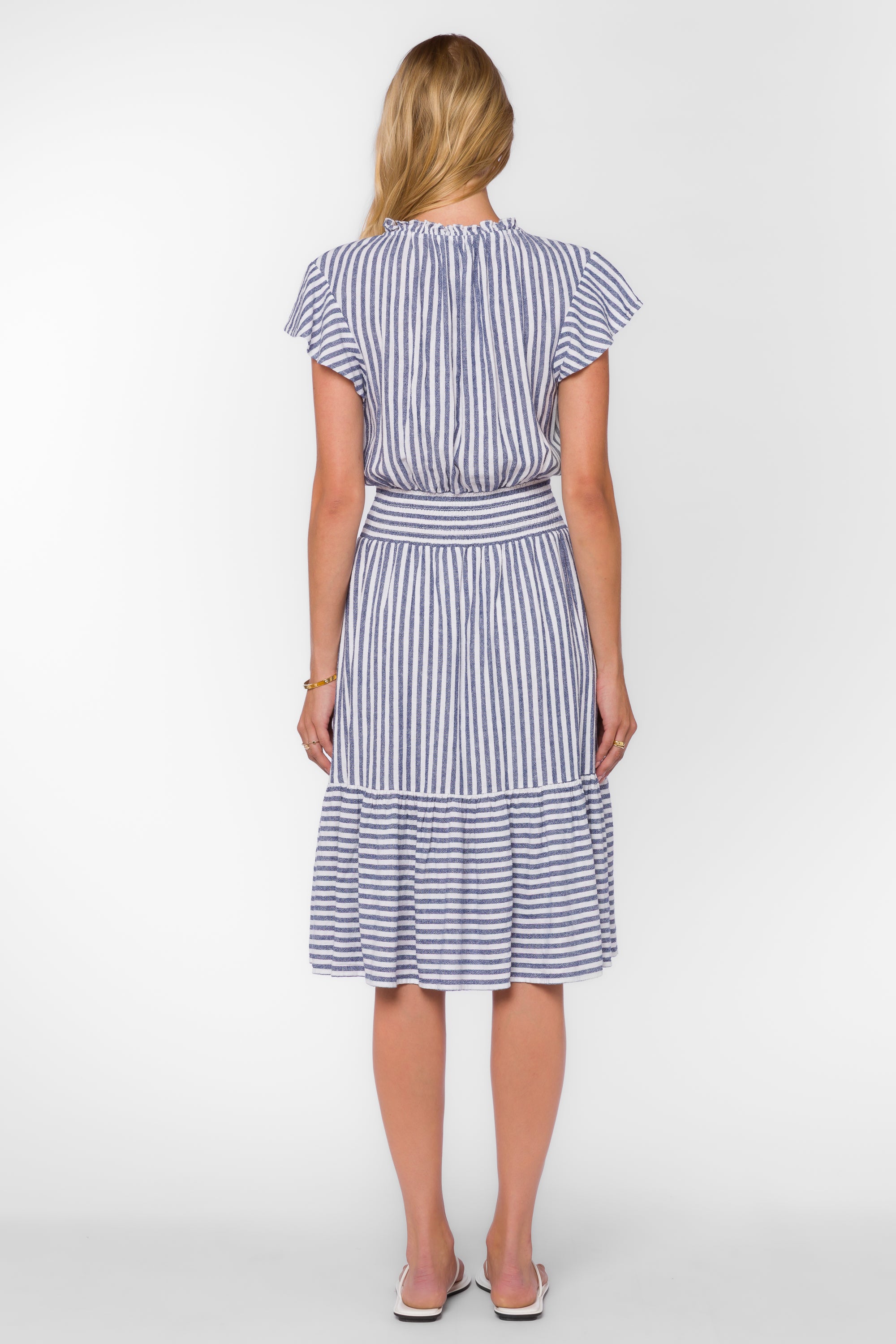 Shiri Blue Stripe Dress – Velvet Heart Clothing