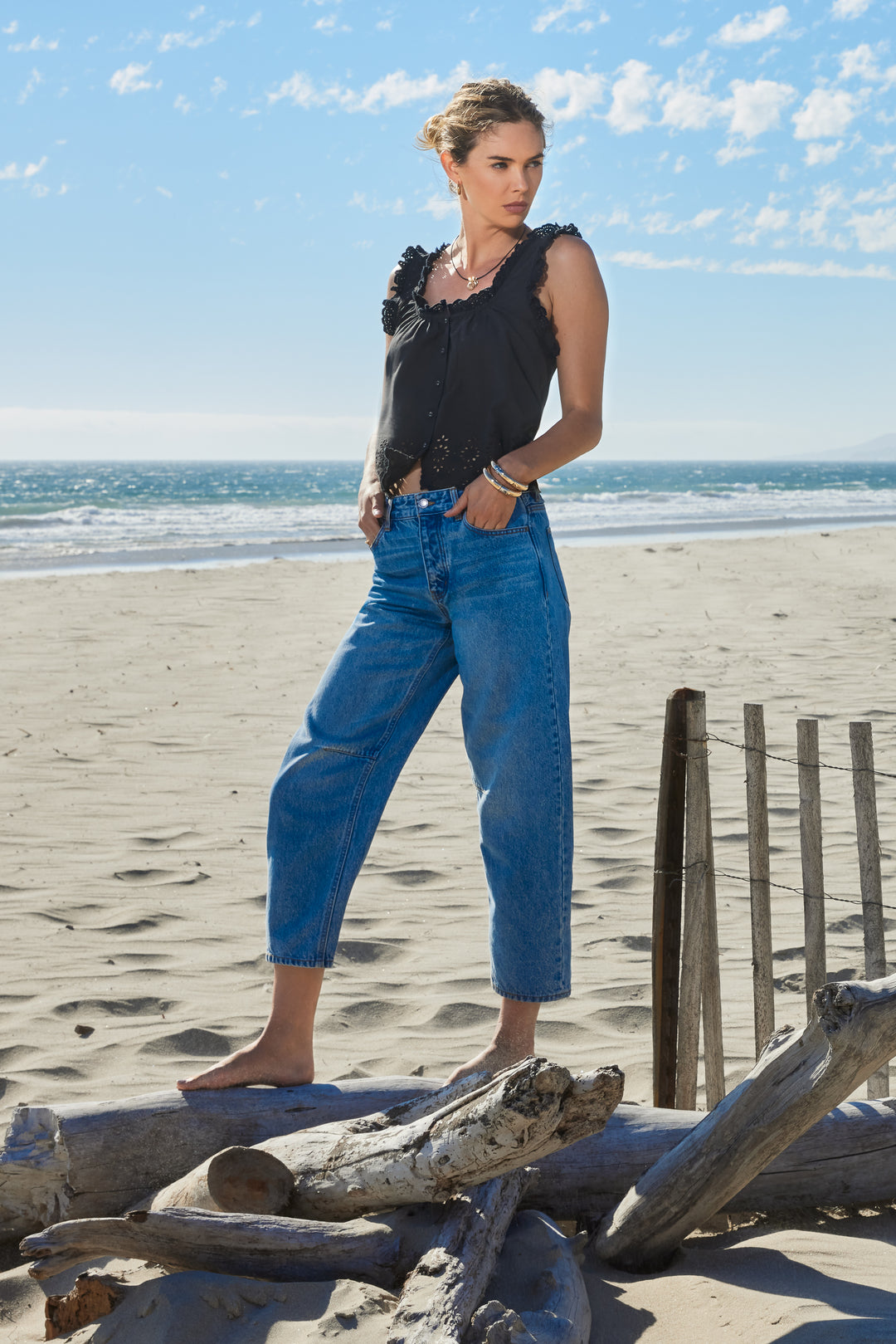 Rosabel Black Tank - Tops - Velvet Heart Clothing