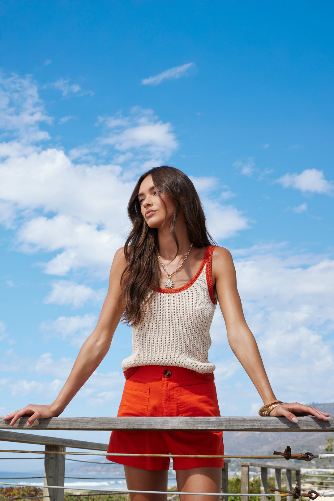 Shiann Spicy Orange Tank - Tops - Velvet Heart Clothing