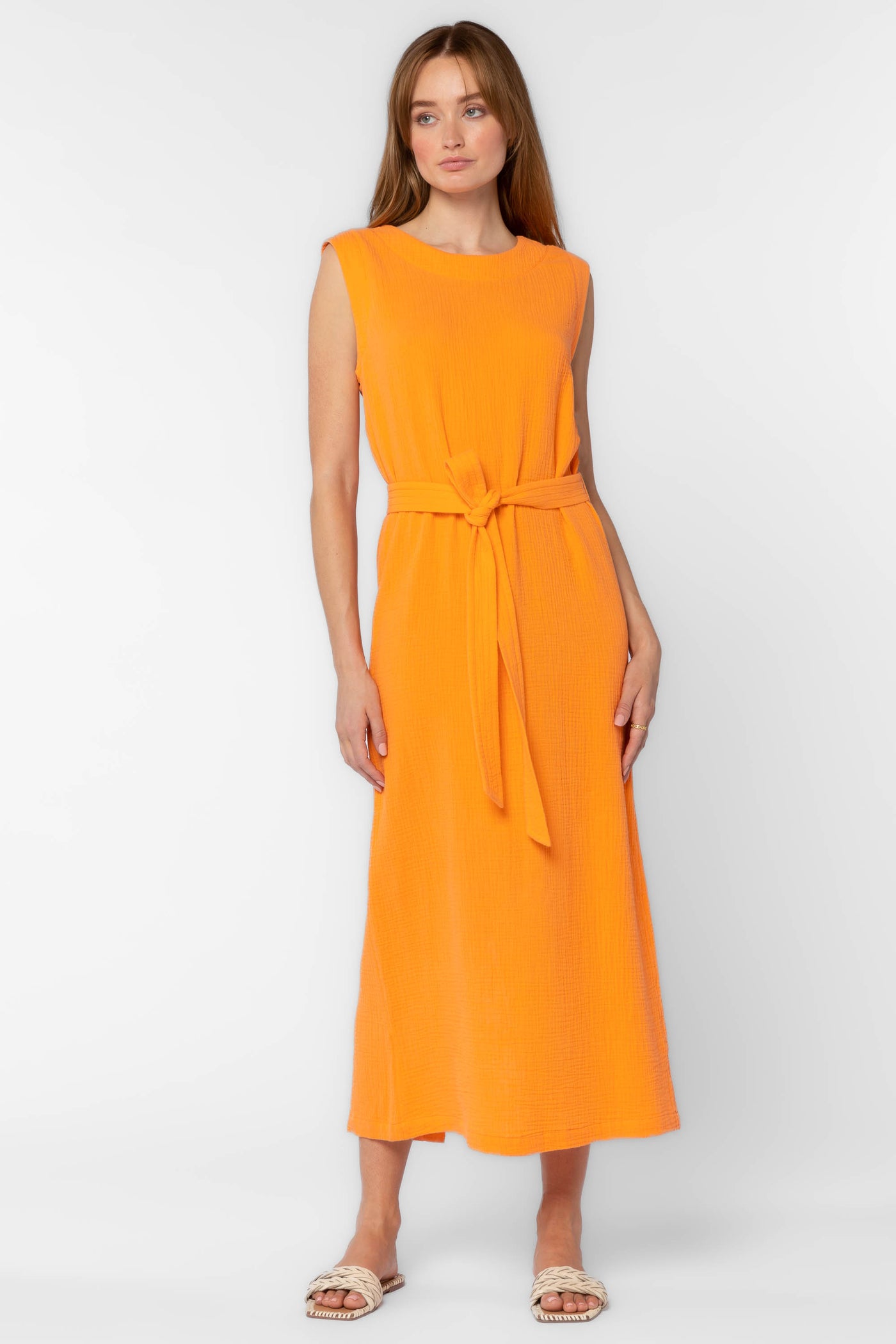 Aurelie Orange Dress - Dresses - Velvet Heart Clothing