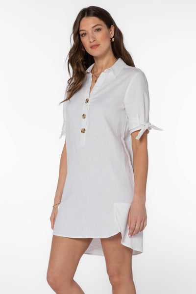 Ceana White Dress - Dresses - Velvet Heart Clothing
