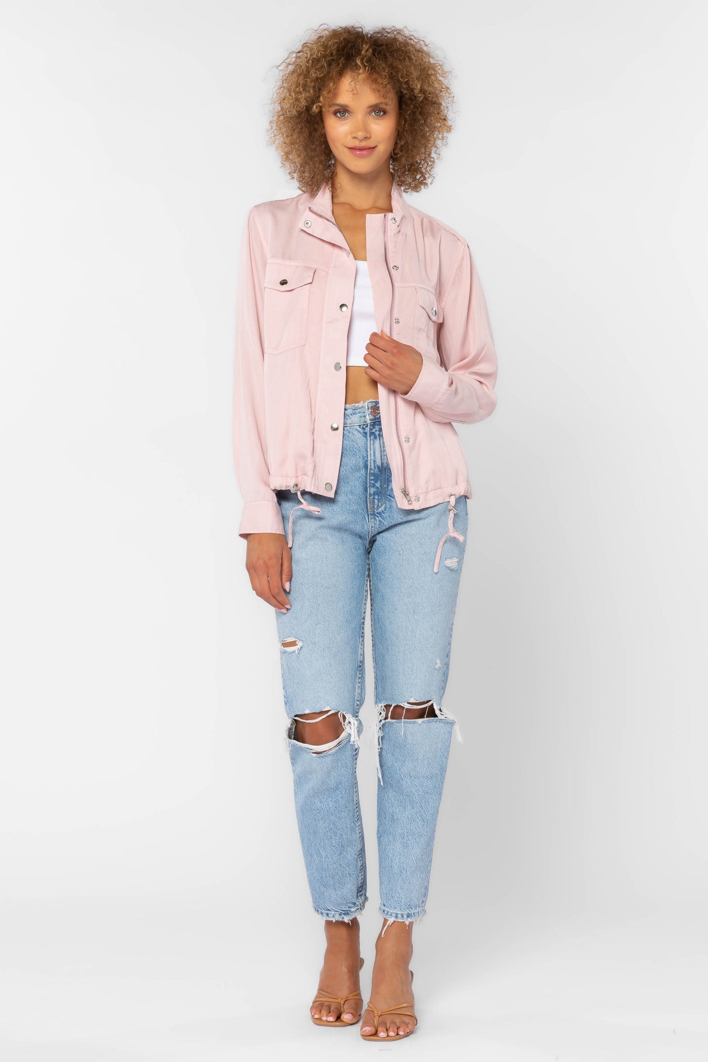 Dunkin Pink Jacket - Jackets & Outerwear - Velvet Heart Clothing