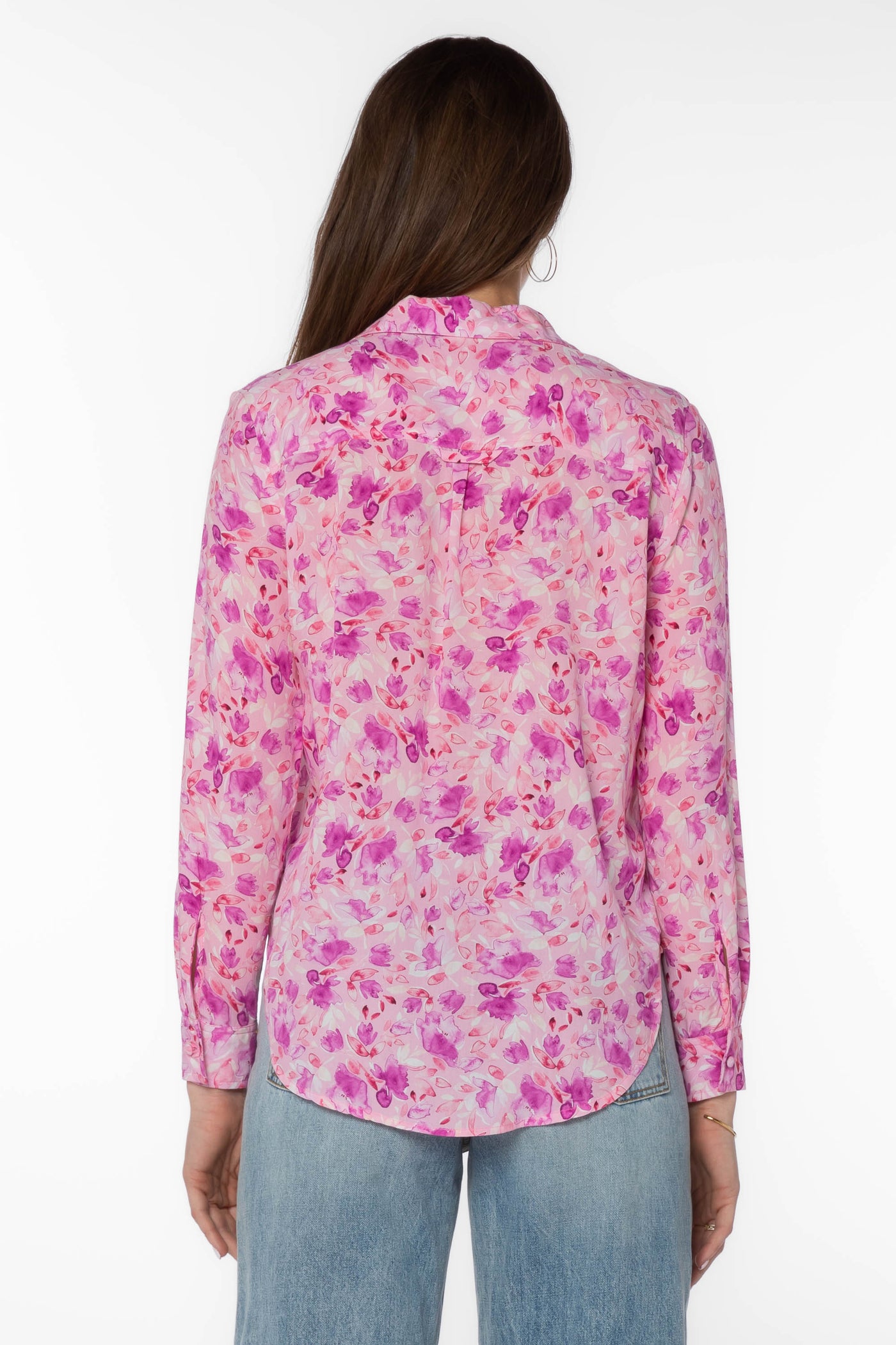 Eleni Pink Shirt - Tops - Velvet Heart Clothing