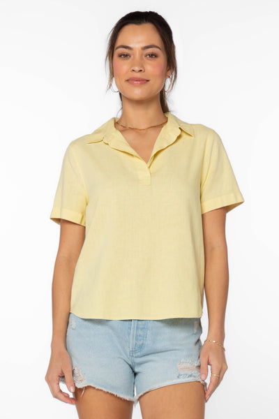 Lena Yellow Shirt - Tops - Velvet Heart Clothing