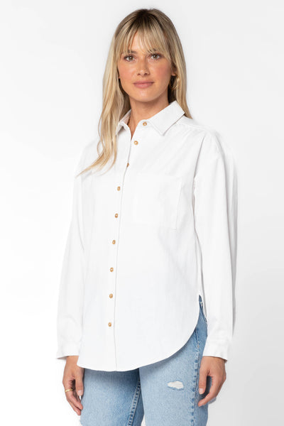 Leonard White Shirt - Tops - Velvet Heart Clothing