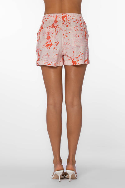 Lyra Pink Floral Shorts - Shorts - Velvet Heart Clothing