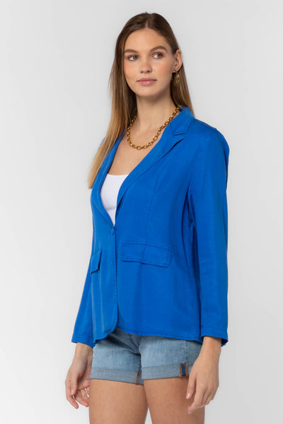 Patty Blue Blazer - Jackets & Outerwear - Velvet Heart Clothing
