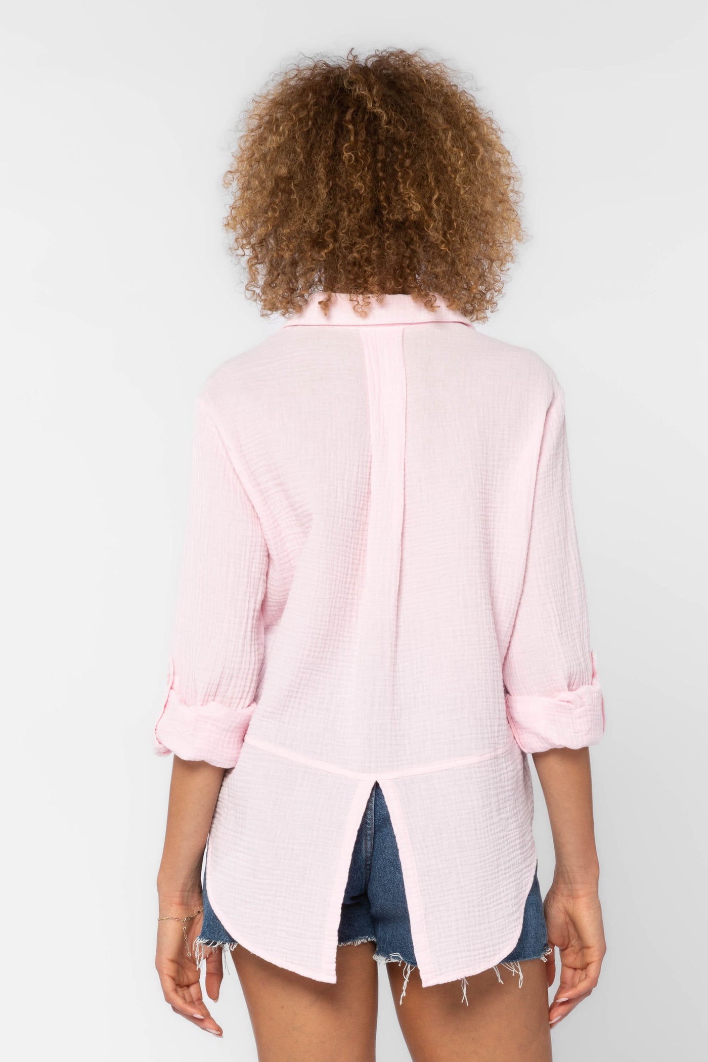 Riley Baby Pink Shirt - Tops - Velvet Heart Clothing
