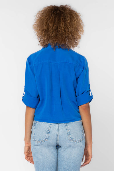 Solange Blue Top - Tops - Velvet Heart Clothing
