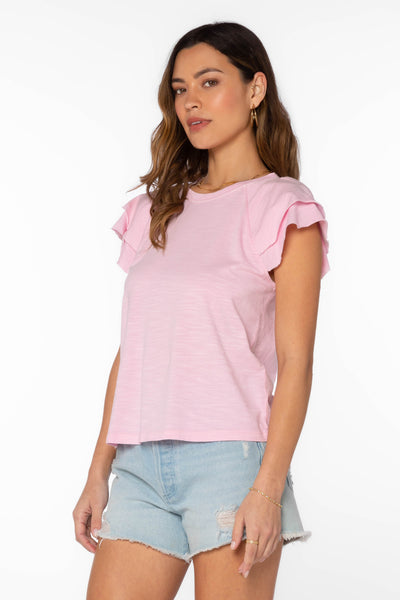 Sunny Pink Shirt - Tops - Velvet Heart Clothing
